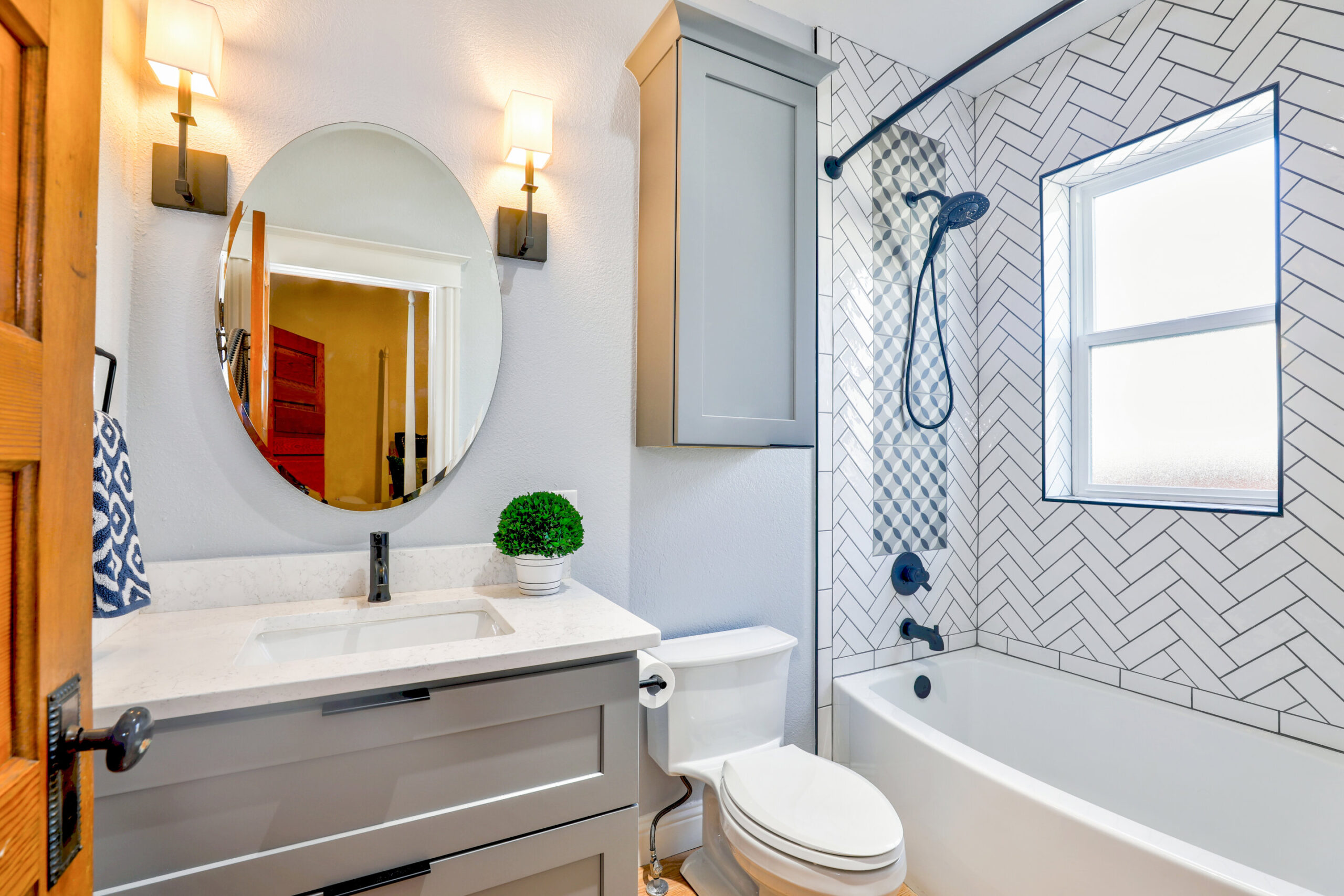 bathroom mirrors installation